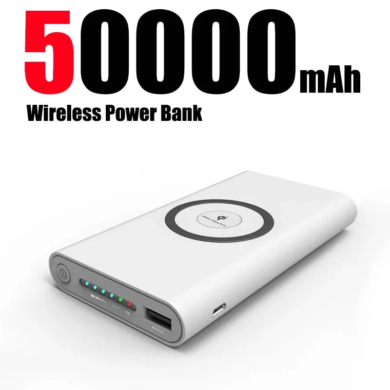 Power Bank Ultra-Large Capacity 200000mAh  Universal Wireless Fast Charging Power Bank Thin And Portable For iPhone Samsung