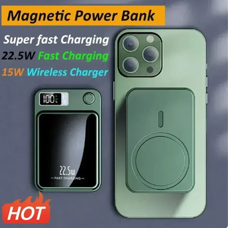 Wireless Fast Charger MagSafe Magnetic Power Bank Portable External Battery Pack iPhone