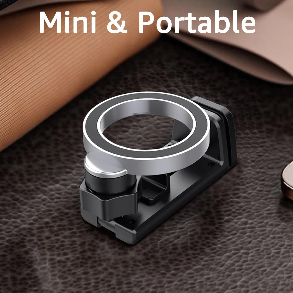 Airplane Mobile Phone Holder Stand Portable Magnetic Travel Phone Mount Flight Seat Desk Phone Clip for MagSafe iPhone 16 Xiaomi