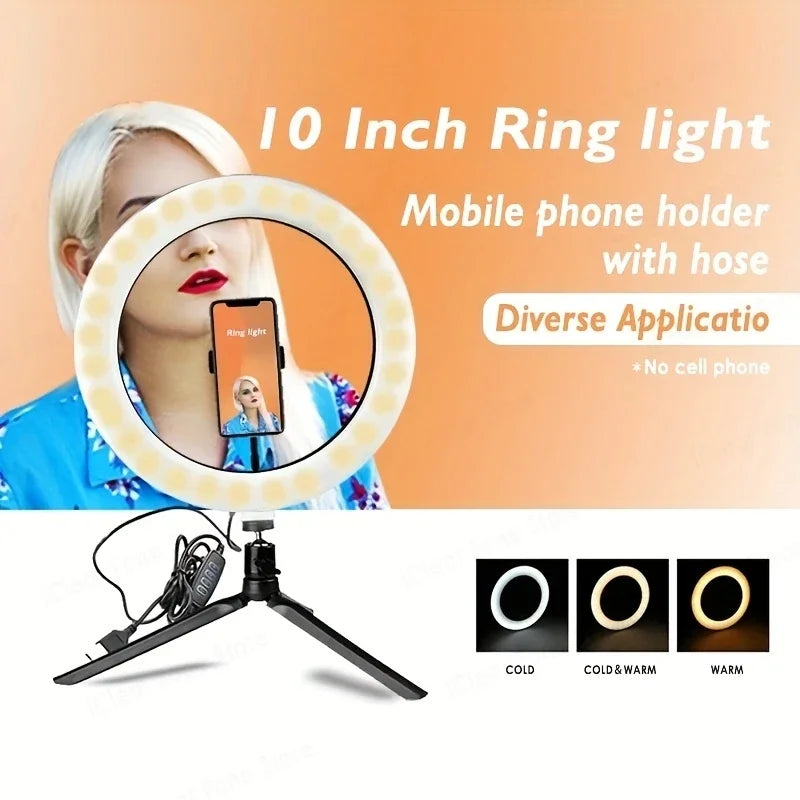 LED Selfie Ring Lamp Selfie Ring Lighting Photographic USB Remote Fill light For TikTok YouTube Video Live