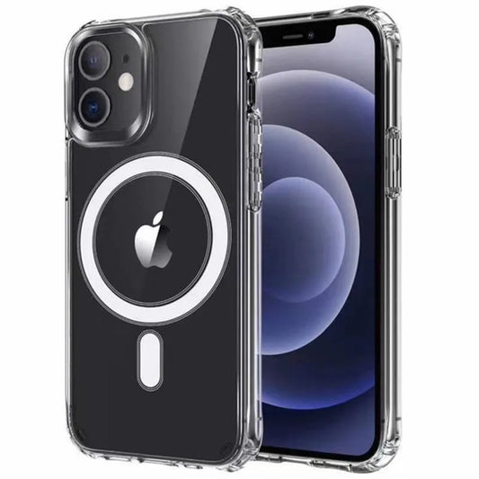 Clear Ultra Shockproof Soft Mag Safe Case iPhone 15 14 13 12 11 Pro Max Magnetic Circle | Thomnest