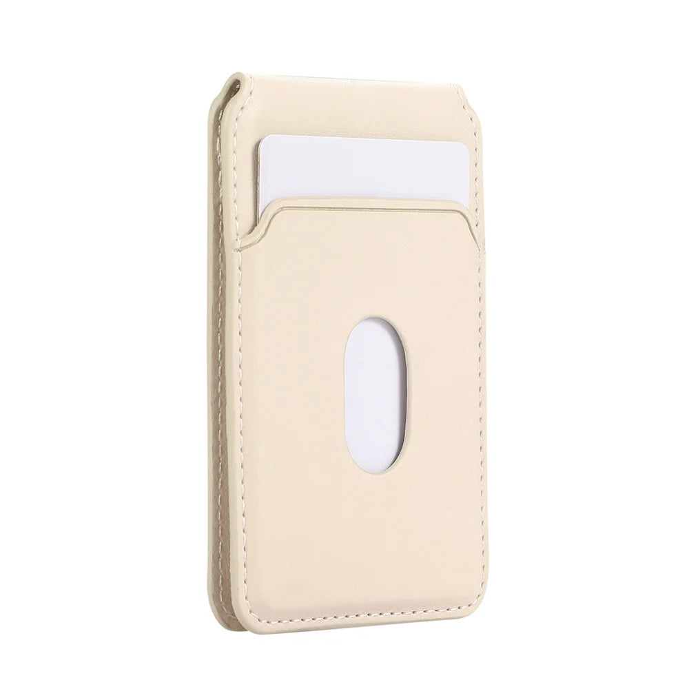 Magnetic Leather Card Holder Wallet for iPhone 16-12 Pro Max Apple Magsafe Phone Bag Cover with MagSafe Magnet