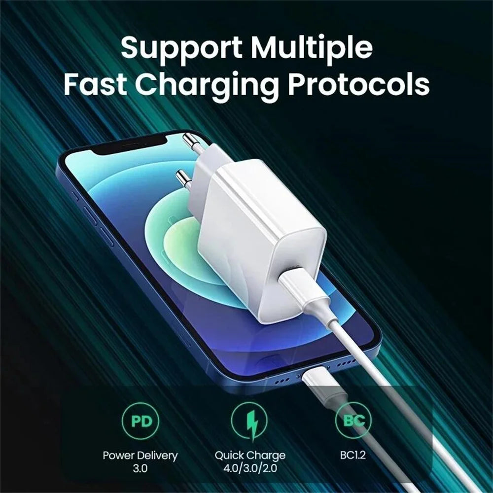 20W PD Fast Charger Quick Charging For iPhone 16 15 14 13 Pro Max Plus