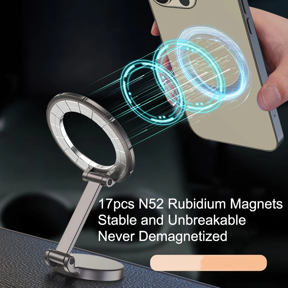 Car Mobile Phone Holder Magnetic Car Bracket Mount Cell Smartphone Support For iPhone 16 15 14 13 12 Samsung Xiaomi