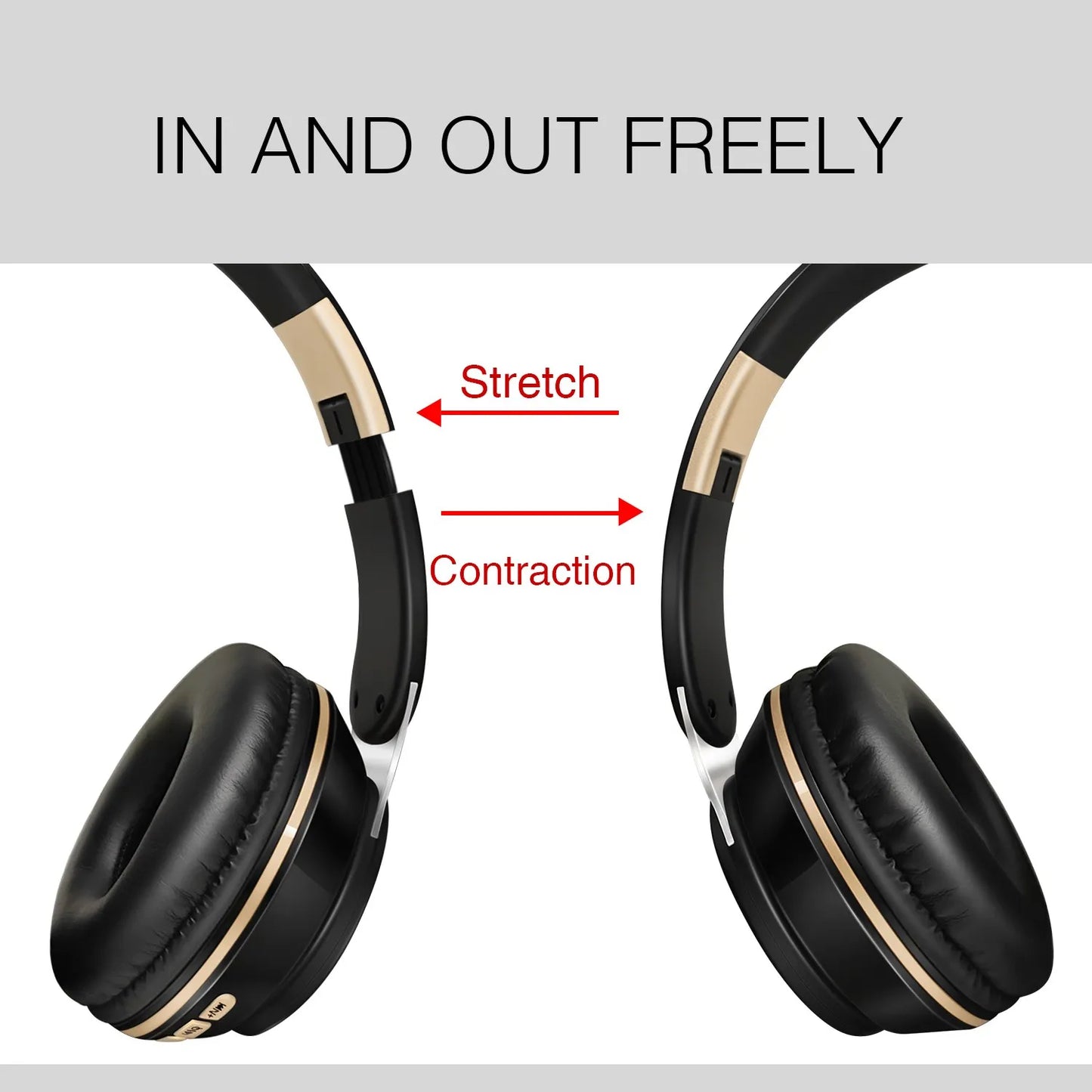 Wireless Headphone Stereo Headband Bluetooth Headset Support SD Card with Mic for Xiaomi Iphone Sumsamg Tablet