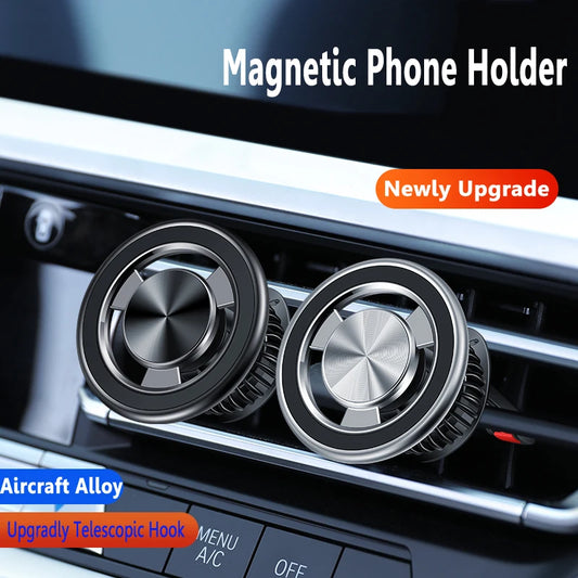 Magnetic Phone Holder Compatible With MagSafe Car Mount for iPhone 16-12 Car Air Vent Clip Cellphone Mount Phone Bracket