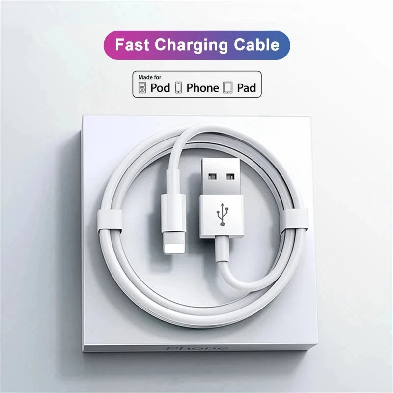 USB Cable 30W  For Apple iPhone 14-11 Pro Max 7 8 Plus XS XR Fast Charging USB C TO iOS Cable Charger Accessories