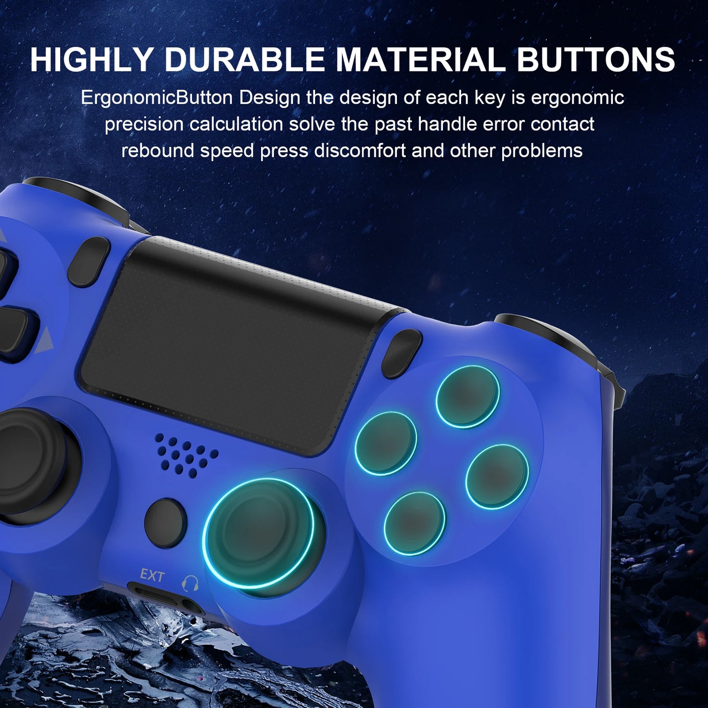 Touchpad Wireless Controller Bluetooth Dual Vibration No Delay Gamepad