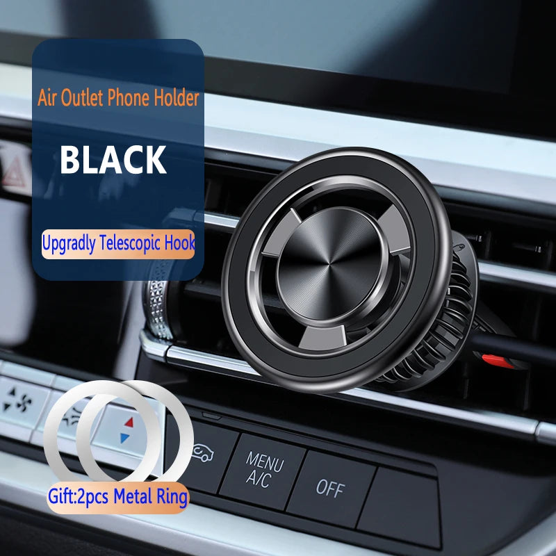 Magnetic Phone Holder Compatible With MagSafe Car Mount for iPhone 16-12 Car Air Vent Clip Cellphone Mount Phone Bracket