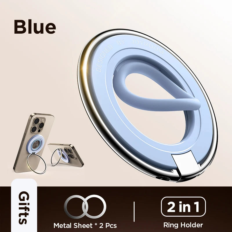 Magnetic Phone Ring Holder Silicone for Magsafe Phone Grip Finger Ring Holder Stand for iPhone 16-12 Pro