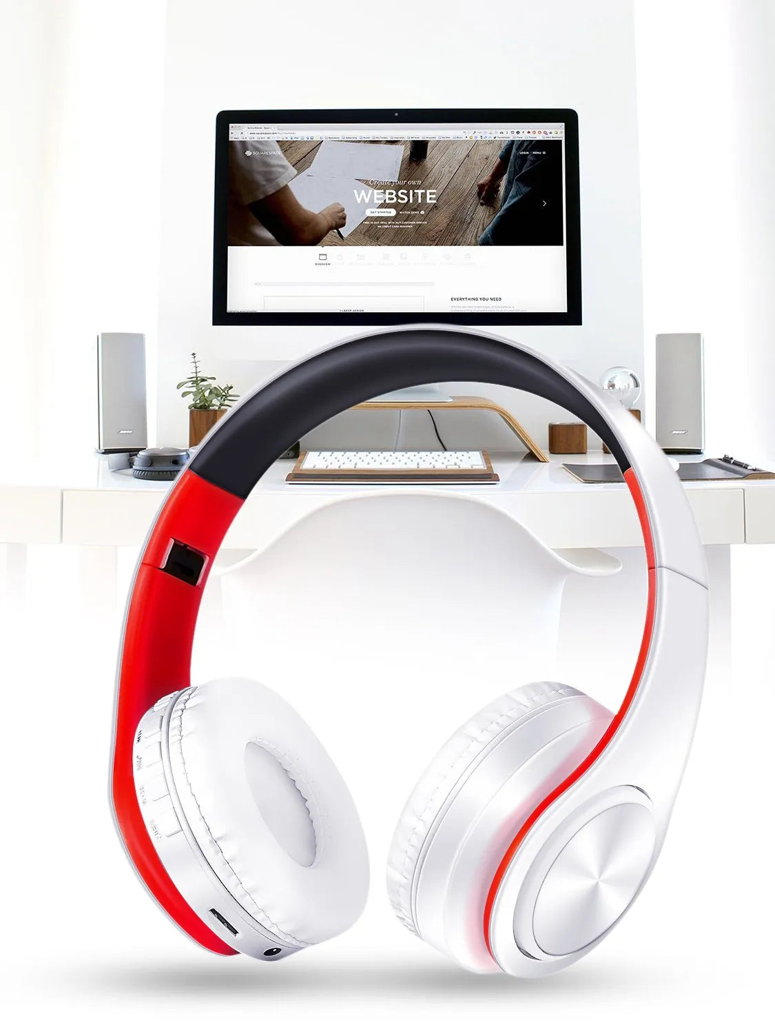 HIFI Stereo Bluetooth Headphones with Mic Multifunctional Wireless Music Headset