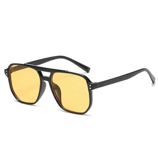 Vintage Square Sunglasses Men's Women's