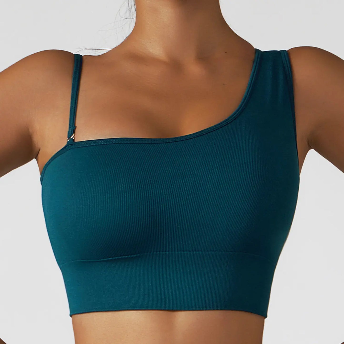 Oblique Shoulder Yoga Clothes Tops Women's