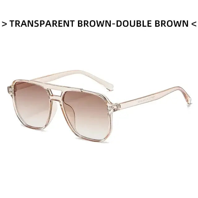 Vintage Square Sunglasses Men's Women's