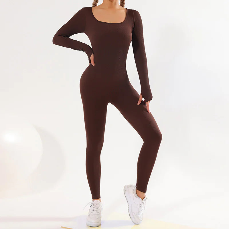 Full Sleeve Seamless Yoga Bodysuit