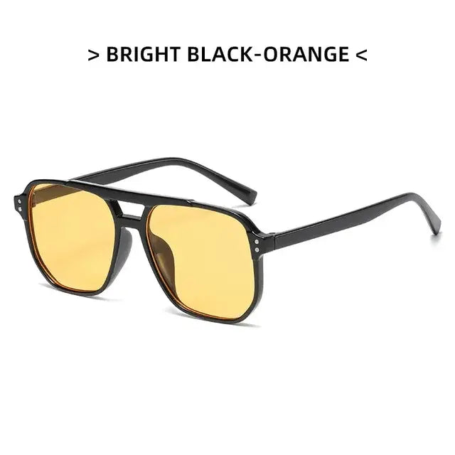 Vintage Square Sunglasses Men's Women's