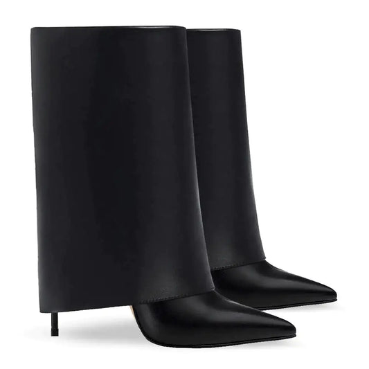 Women's Black Short Leg Pant Boots